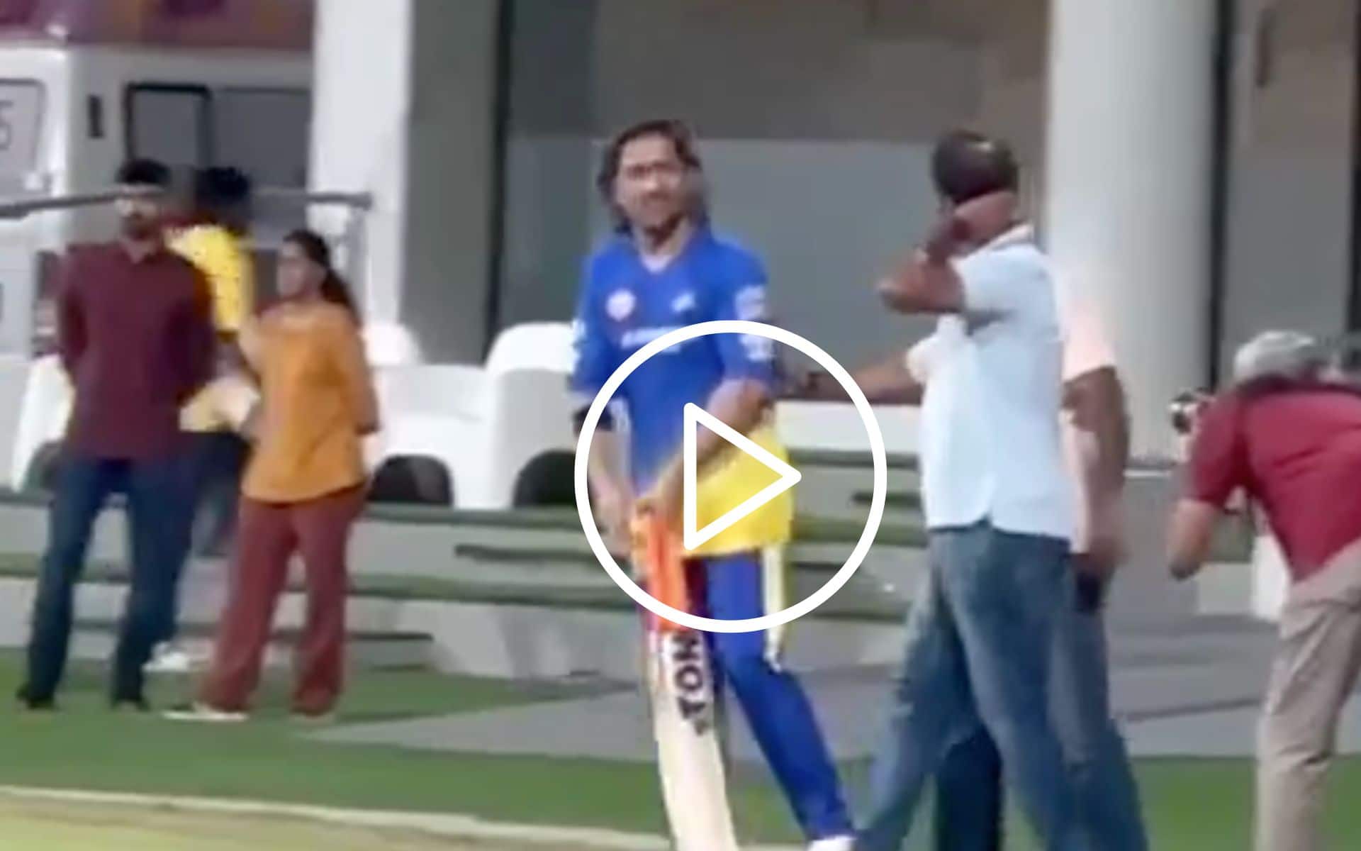 [Watch] MS Dhoni's Energetic Viral Video At Chepauk Stadium Ahead of IPL 2024